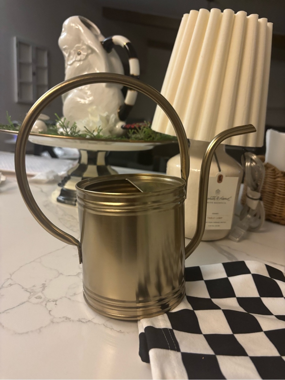 Hearth & Hand with Magnolia Gold Metal Watering Can - Decorative Indoor Planter
